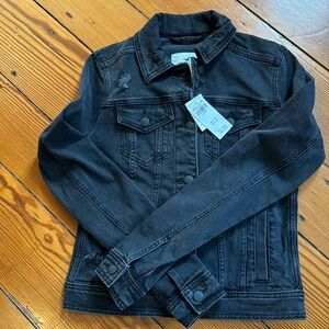 NWT Black Holister Jean Jacket